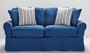 Mueble tapizado en color azul